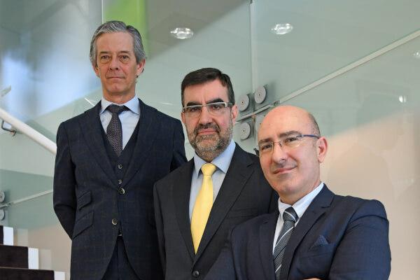 Carlos F. Rubies, Managing Director, Josep-Arseni Ramoneda, Chief Operating Officer and François Clausse, Head of IT, Banque de Patrimoines Privés